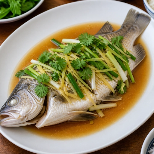 Cá Hấp Gừng Hành