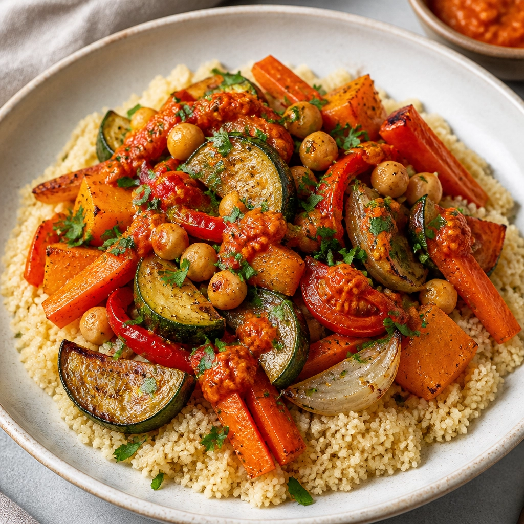 Couscous Tfaya mit sieben Gemüsesorten