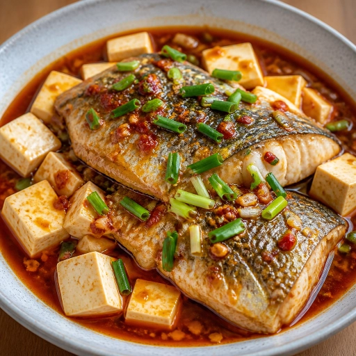 Doubanjiang Braised Fish with Silken Tofu
