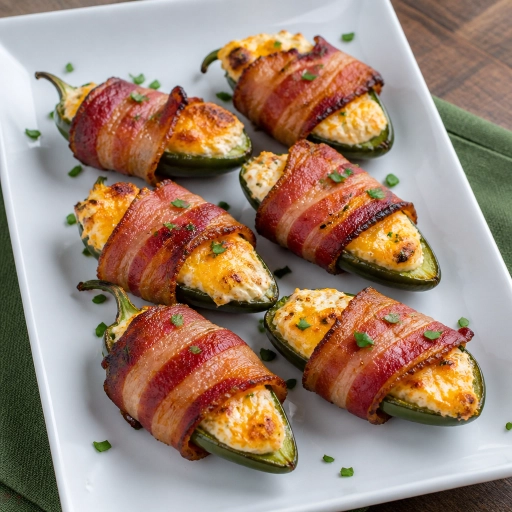 Bacon-Wrapped Jalapeño Poppers