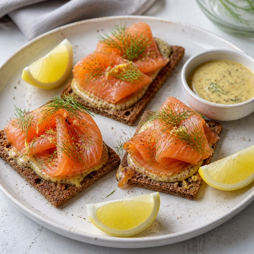 Gravlax med senapssås