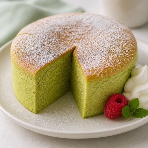 Matcha Souffle Cheesecake