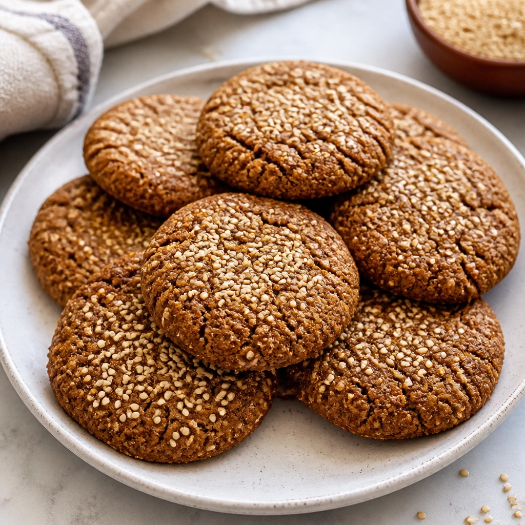Teff Sesame Cookies