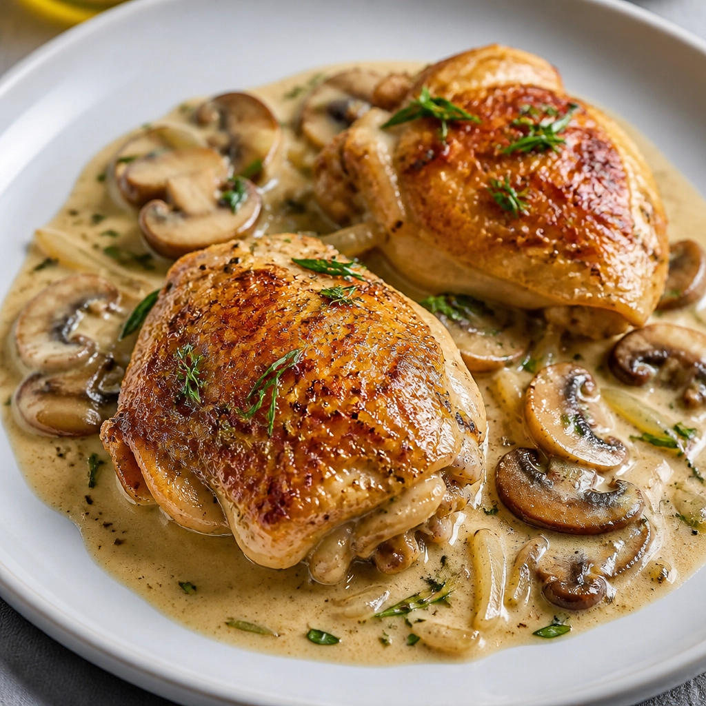 Poulet au Vin Blanc