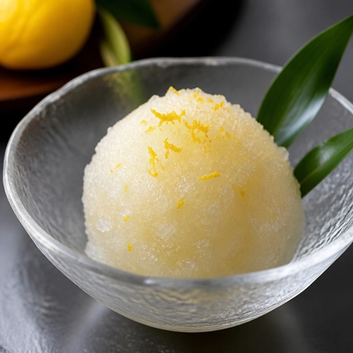 Yuzu Sake Sorbet