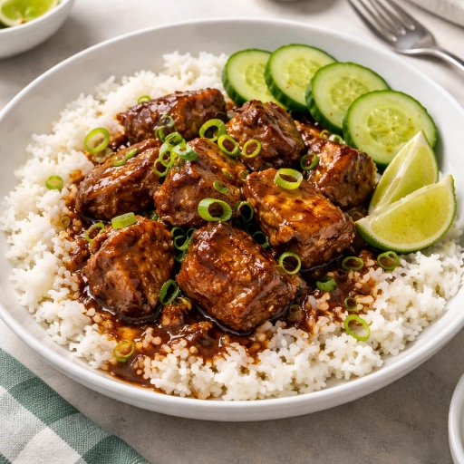 Adobong Baboy with Coconut Rice