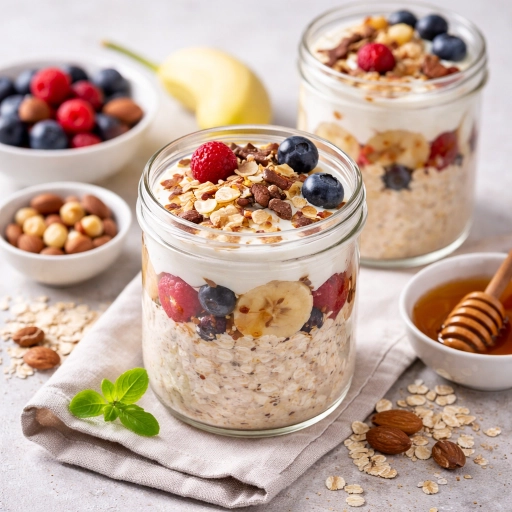 Overnight Oats with Protein Yogurt