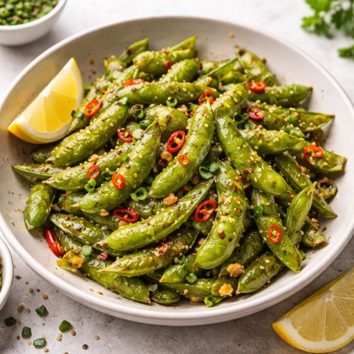 Spicy Edamame Snack with Garlic and Chili