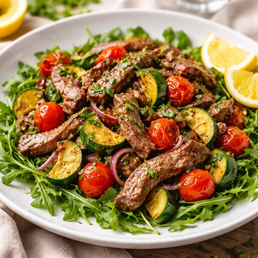 Mediterranean Beef Stir-Fry with Zucchini and Tomatoes