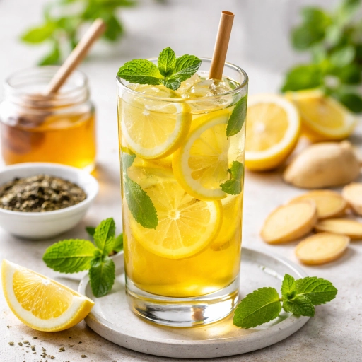 Lemon Ginger Cold Brew Green Tea