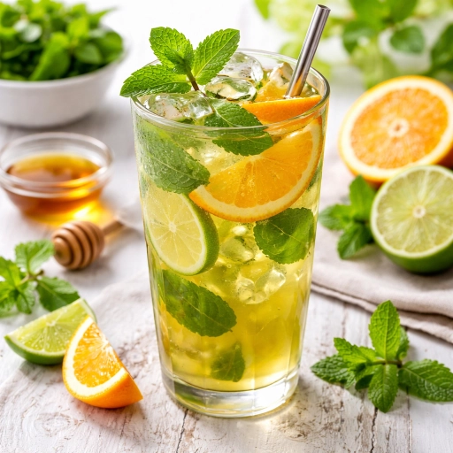 Minty Fruity Green Tea Cold Brew