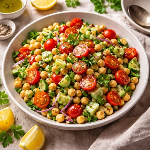 Chickpea Cucumber Salad
