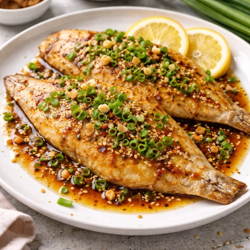 Pan-Fried Flounder with Soy-Lemon Sauce
