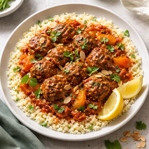 Kefta with Apricots and Almonds
