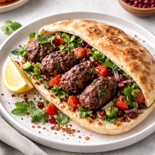 Beef Kofta with Sumac Salad