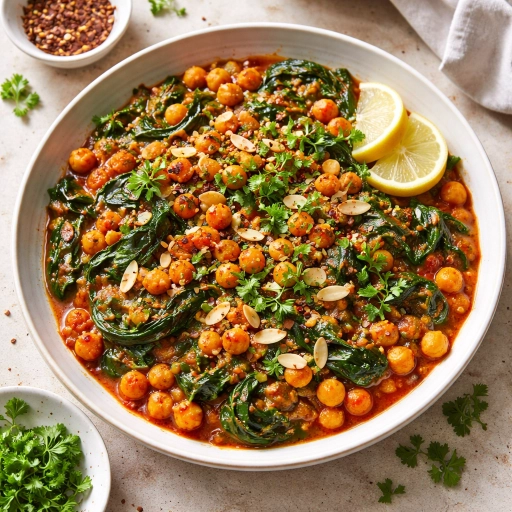 Harissa Chickpea Skillet