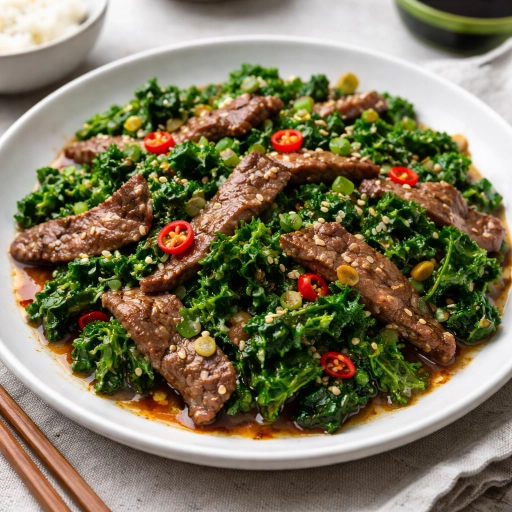 Spicy Beef and Kale Stir-Fry