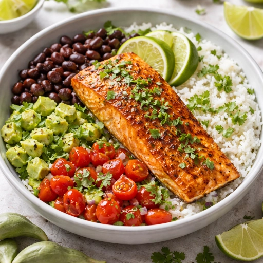 Spicy Lime Salmon Bowl