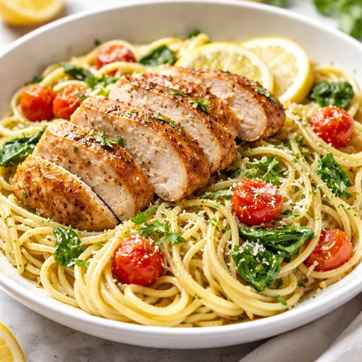 Lemon Herb Chicken Pasta Skillet