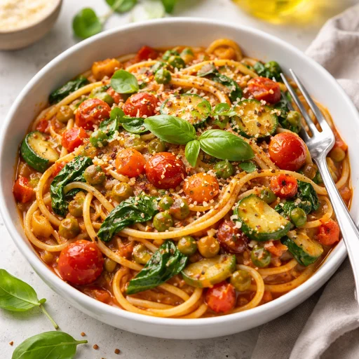 Tomato and Vegetable One-Pot Pasta