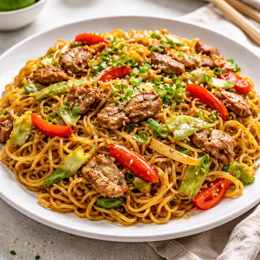 Sheet-Pan Yakisoba-Style Roasted Noodles