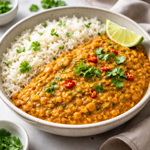 Masoor Dal with Basmati Rice