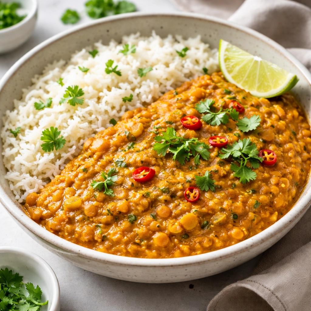 Masoor Dal with Basmati Rice