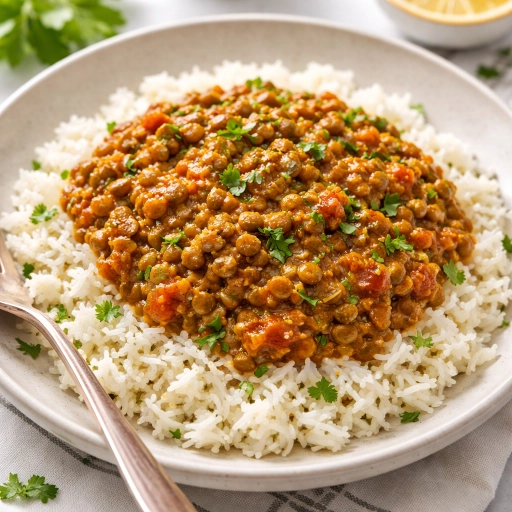 Creamy Spiced Lentils with Basmati Rice