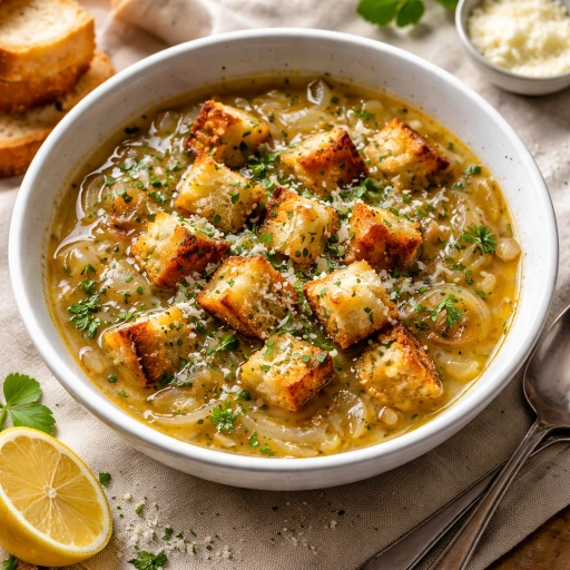 Sopa de Ajo y Cebolla