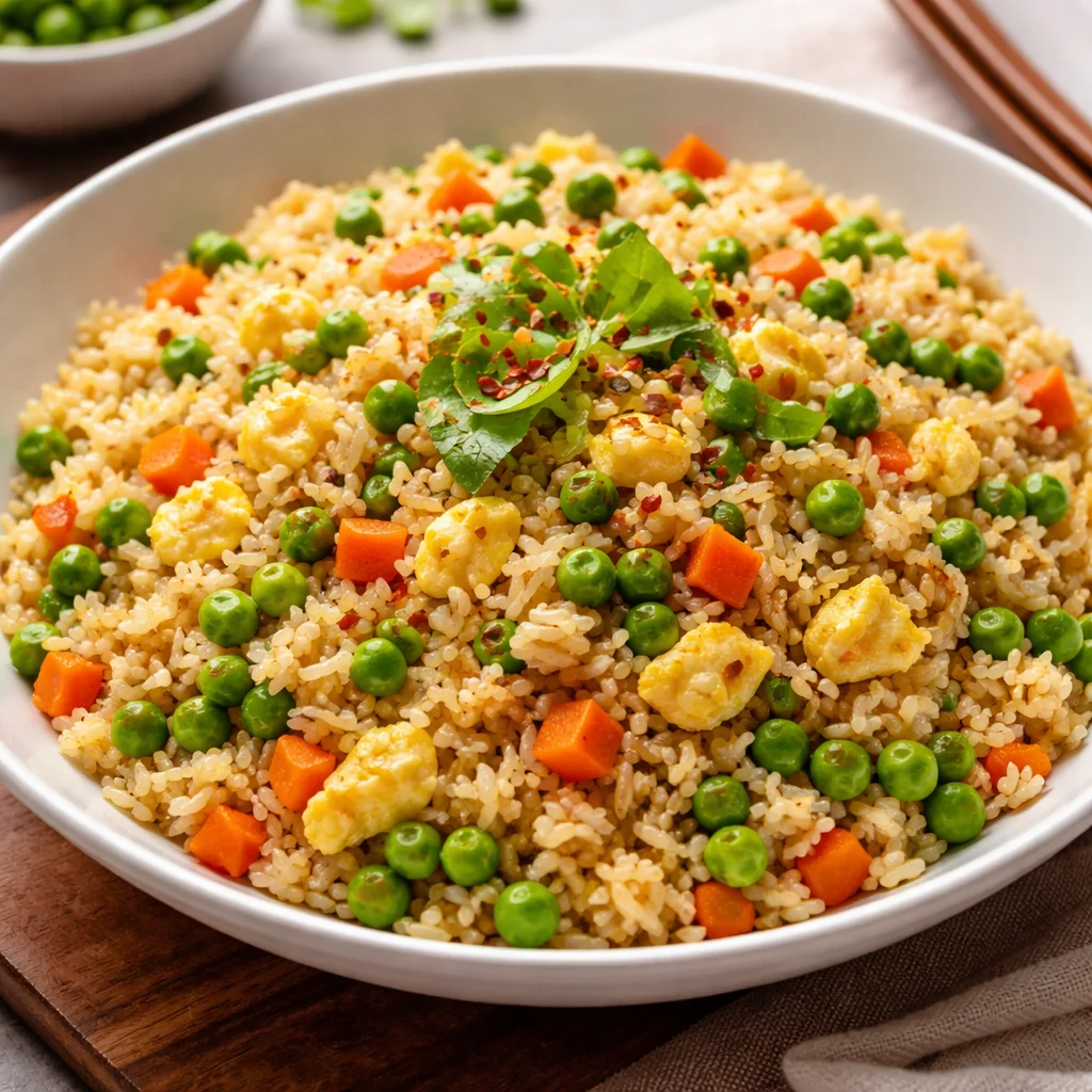 Veggie Fried Rice with Egg and Scallions