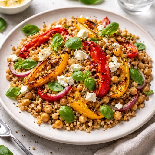 Insalata di Farro con Peperoni Arrostiti