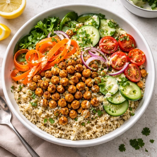 Spiced Chickpea Quinoa Bowl