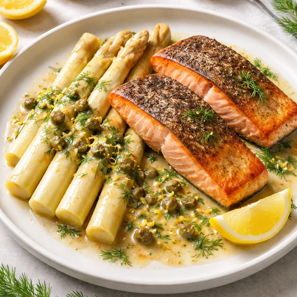 Lachs mit Spargel
