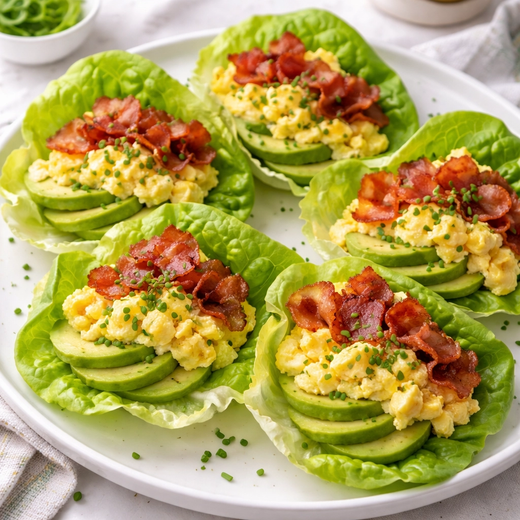 Bacon and Egg Lettuce Cups