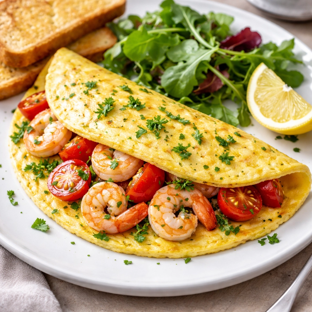 Shrimp Omelette