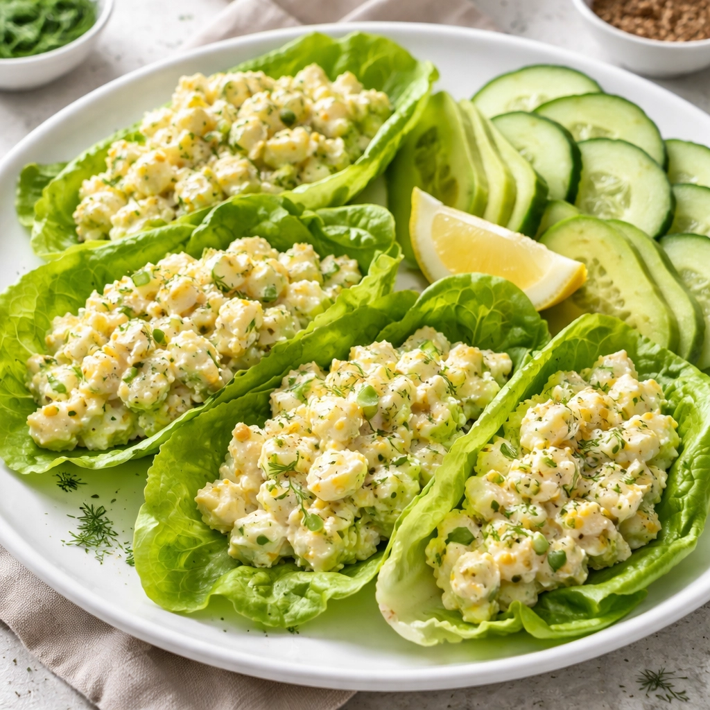 Egg Salad Lettuce Wraps