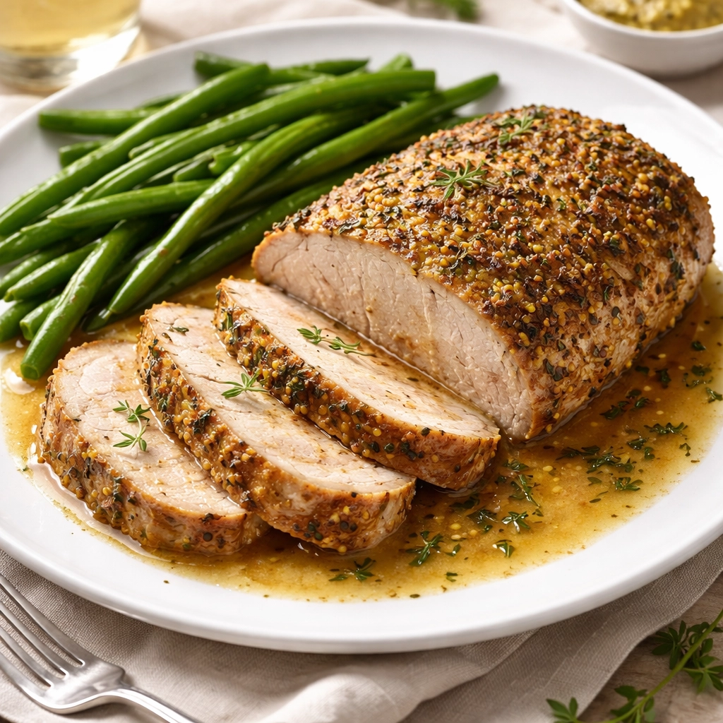 Rôti de Porc à la Moutarde