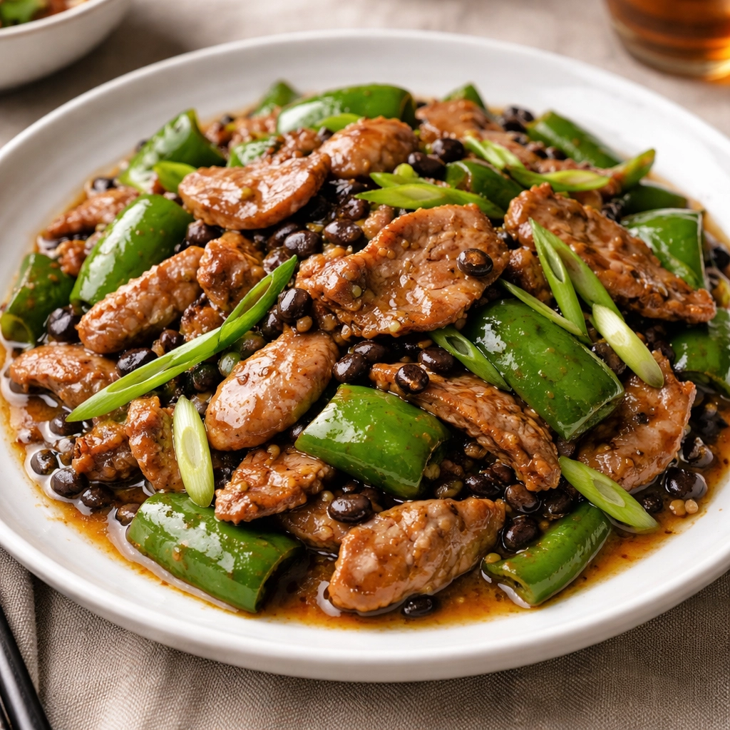 豉椒炒肉片