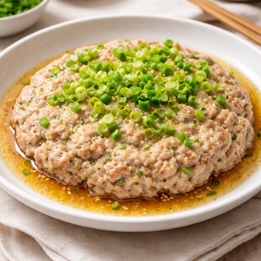 Steamed Minced Pork Patty with Ginger