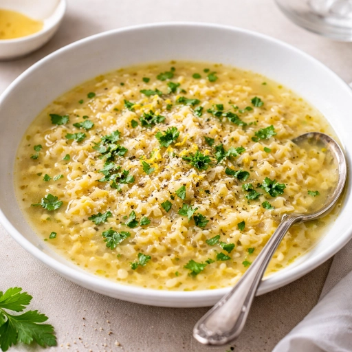Brodo di Parmigiano con Uovo, Pastina e Limone