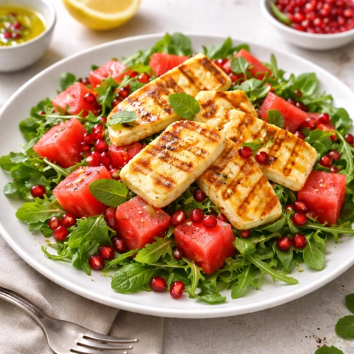 Salatet Halloumi wa Bateekh
