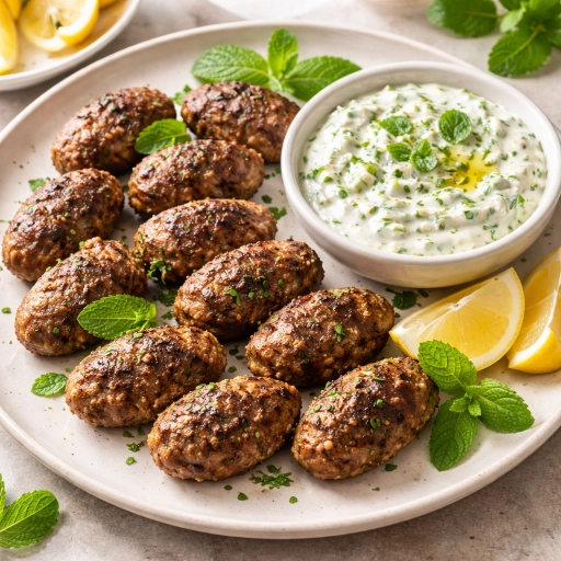 Kofte Lokmalari with Tzatziki
