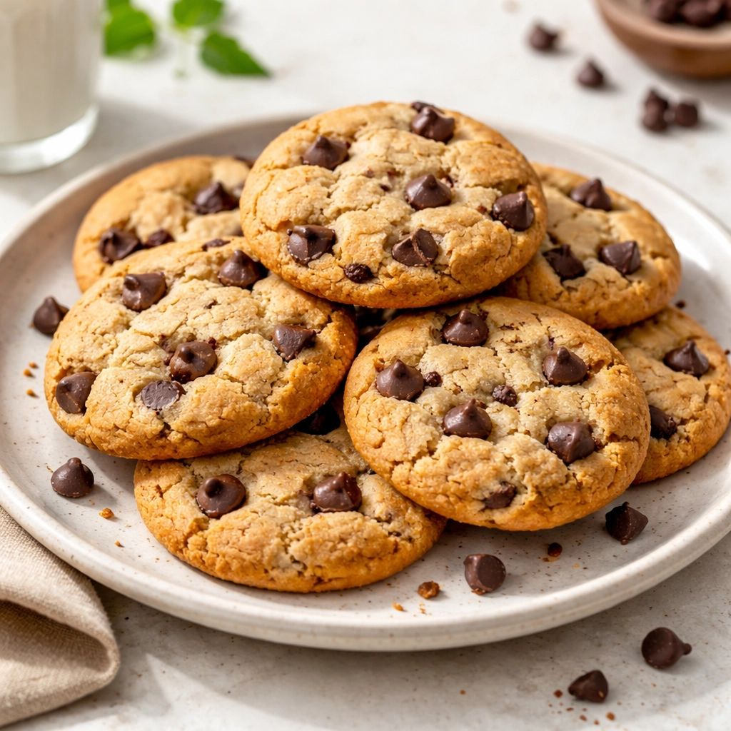 Almond Flour Chocolate Chip Cookies
