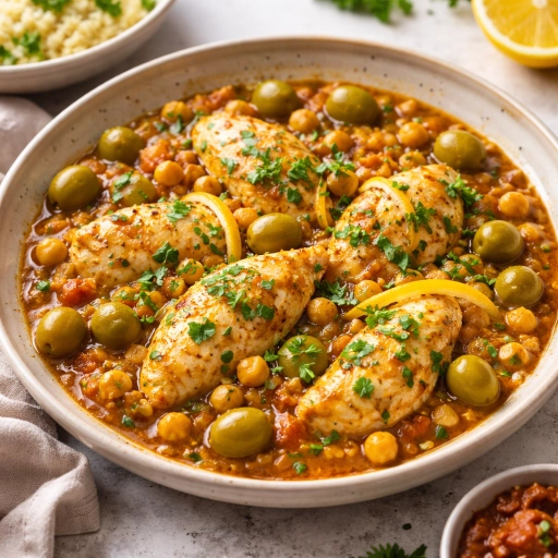 Tagine djaj bil hamd markad wa zaytoun