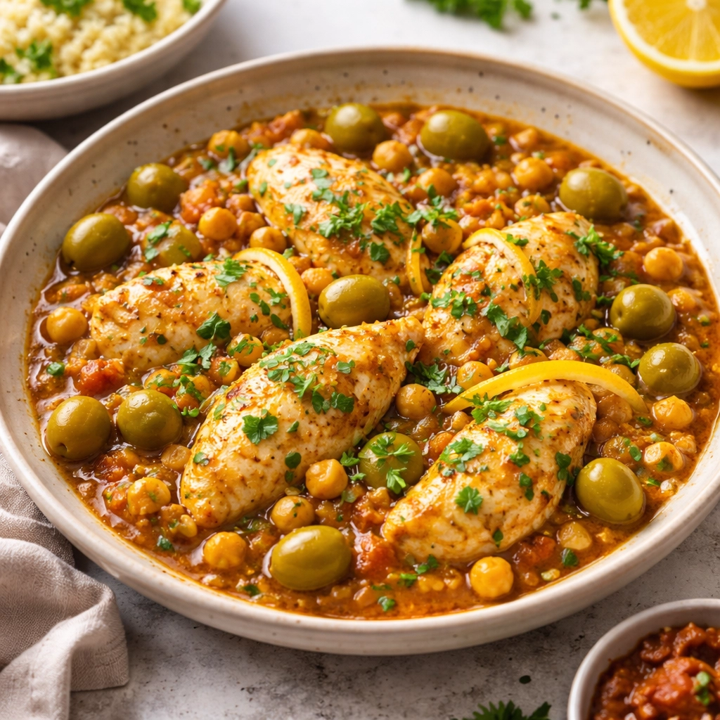 Tagine djaj bil hamd markad wa zaytoun