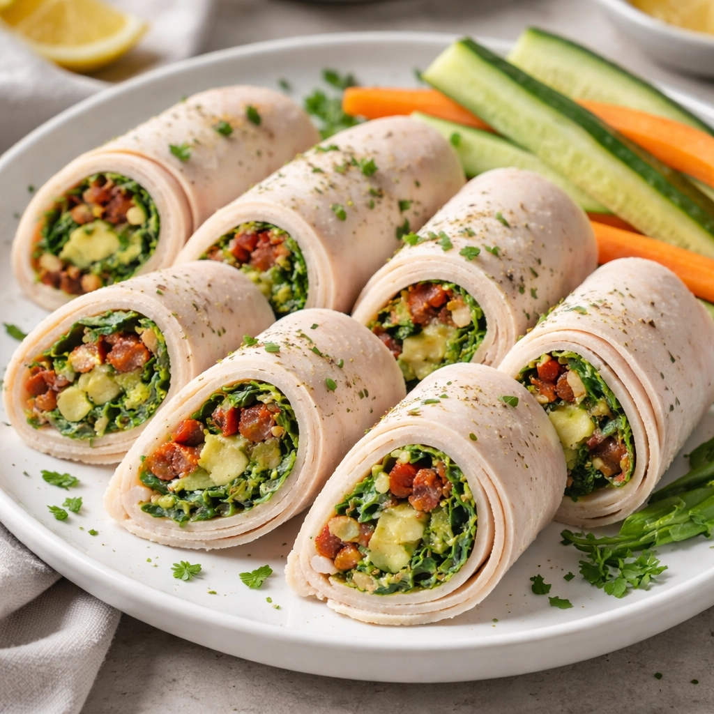 Turkey and Avocado Roll-Ups