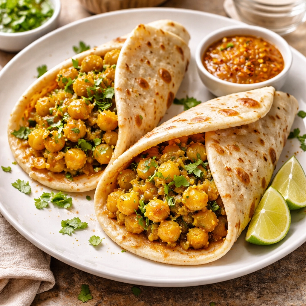 Roti with Curry Vegetables