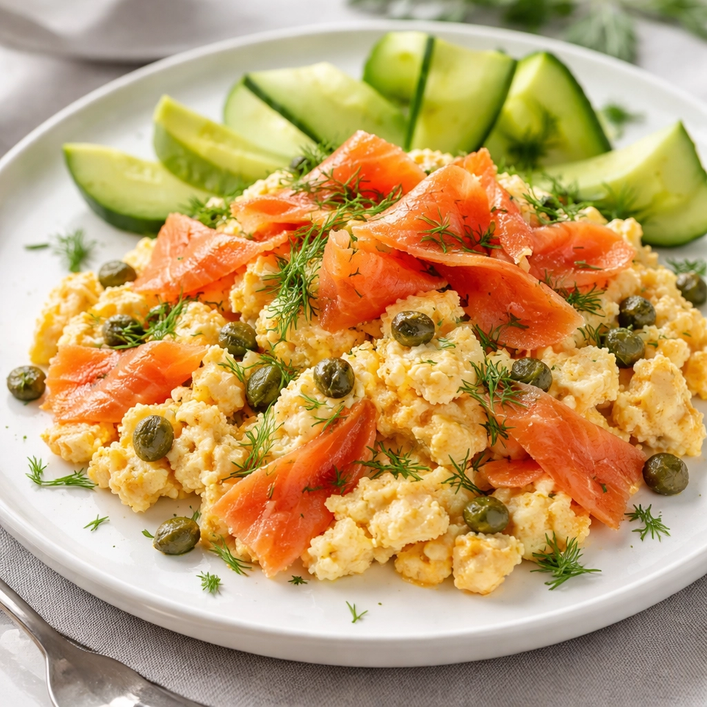 Smoked Salmon Scramble