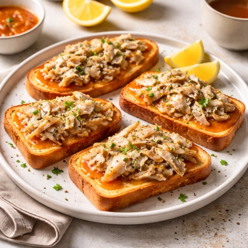 Smoked Snoek on Toast with Apricot Jam
